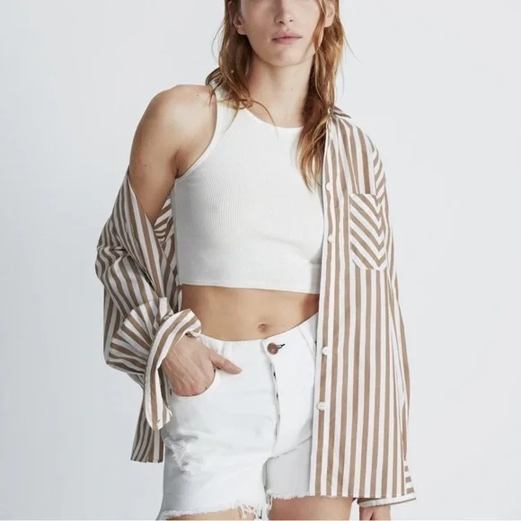 Rag & Bone Shorts Optic White Vintage Cut Off Size 31 NWT - Picture 4 of 12
